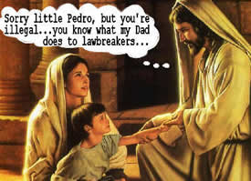 Jesus doesn't care for lawbreakers?